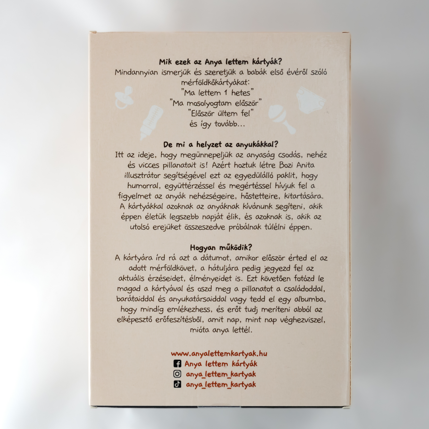 Anya lettem kártyák